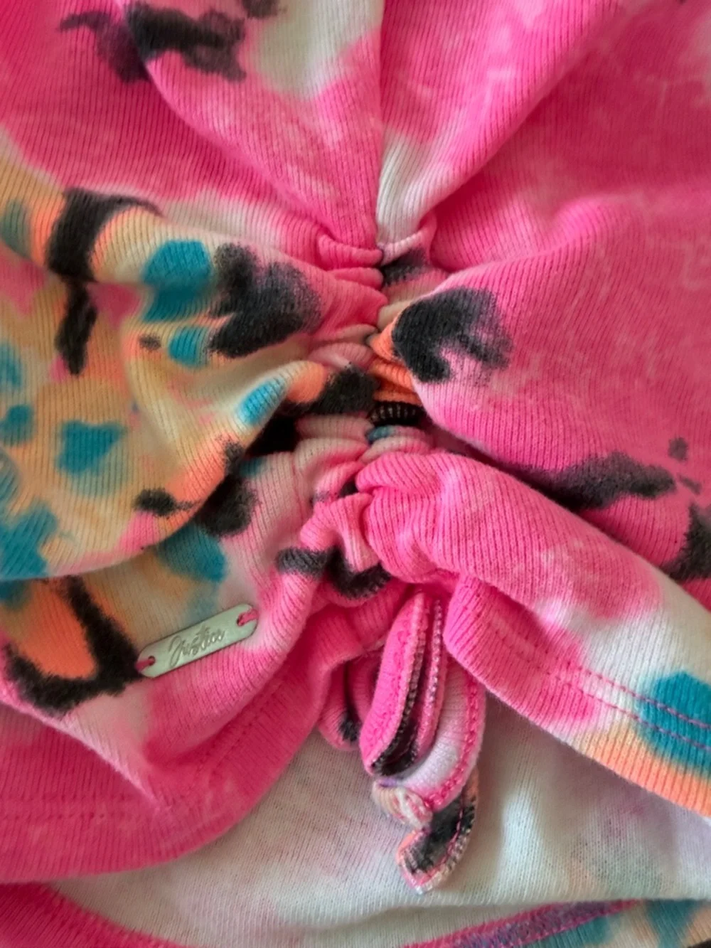Justice Pink Tie-Dye Floral Tank Top Size Medium